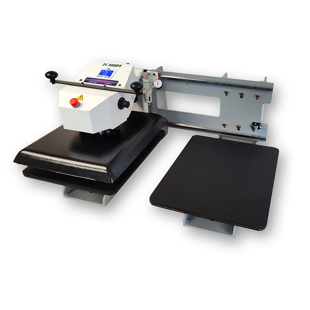 Geo Knight 394-MTS Air Op 20x25 Factory Twin Shuttle Heat Press